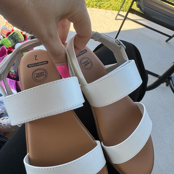 White Women's Sandals - Picture 1 of 2